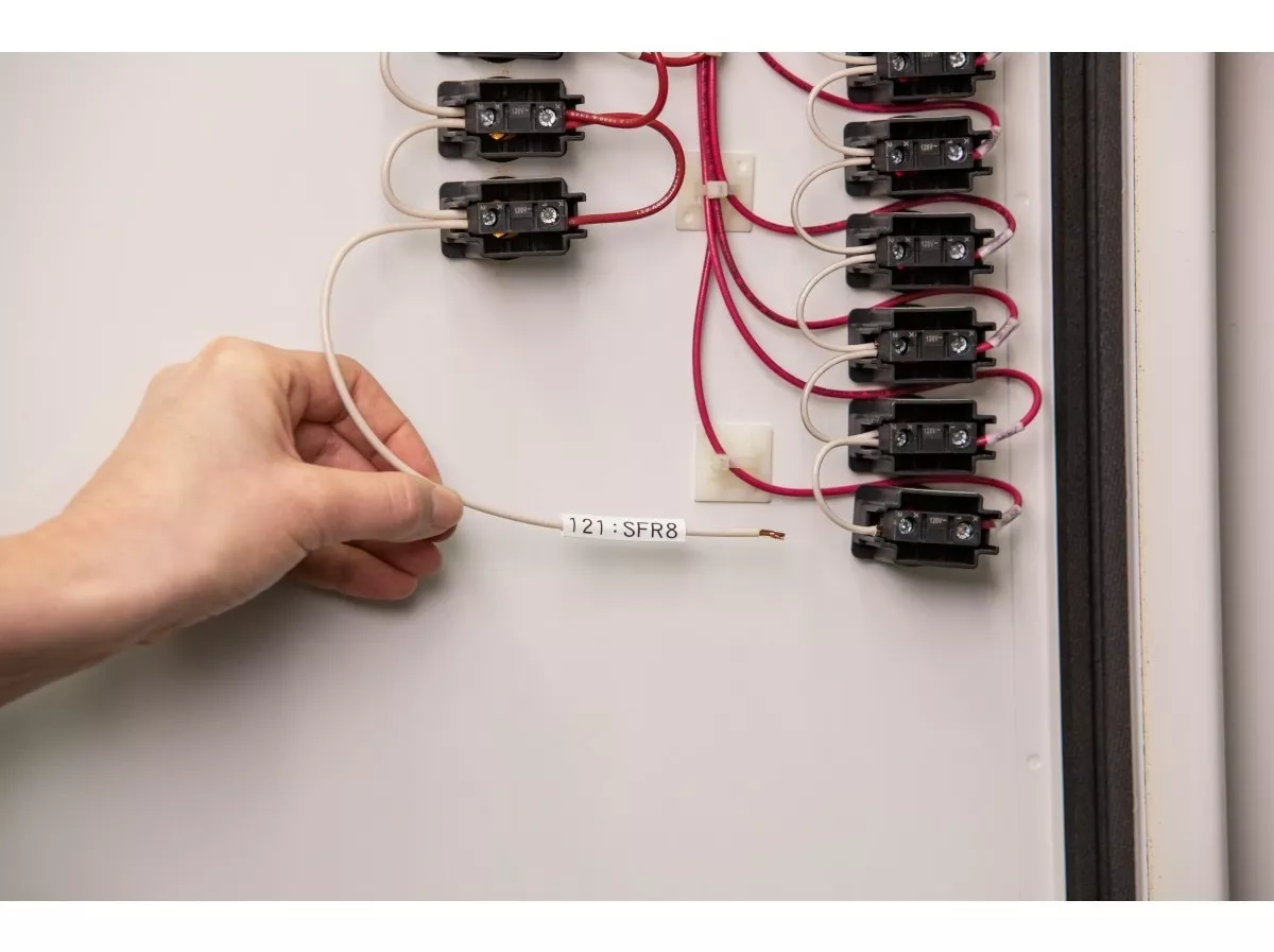 Etiquetas termocontráctiles PermaSleeve para alambres y cables, 1